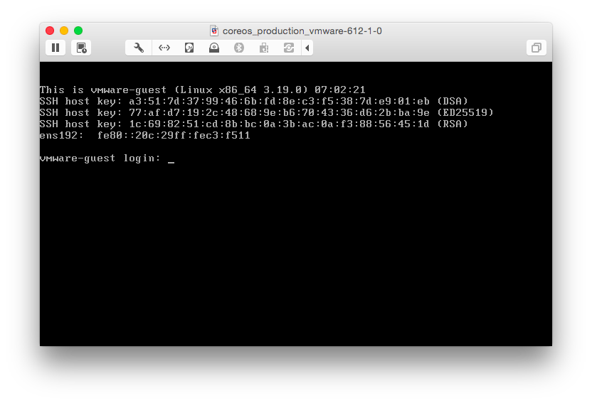 CoreOS on VMware