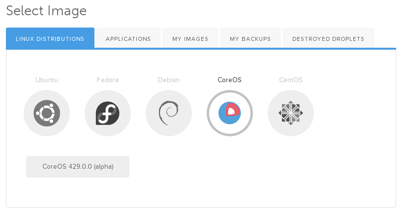 Screenshot of create screen