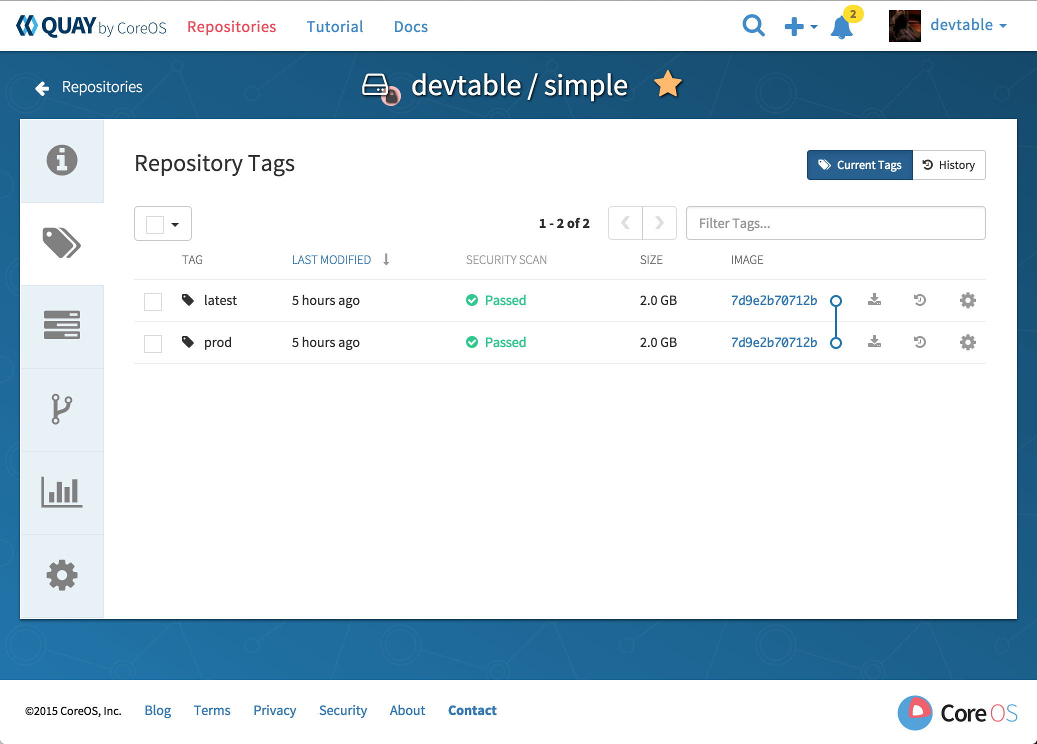 Repo Tags